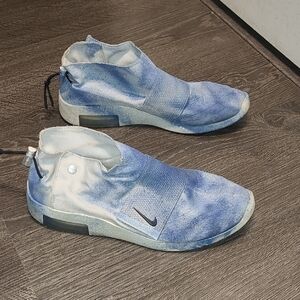 Blue and White Nike Air 180 Sneakers